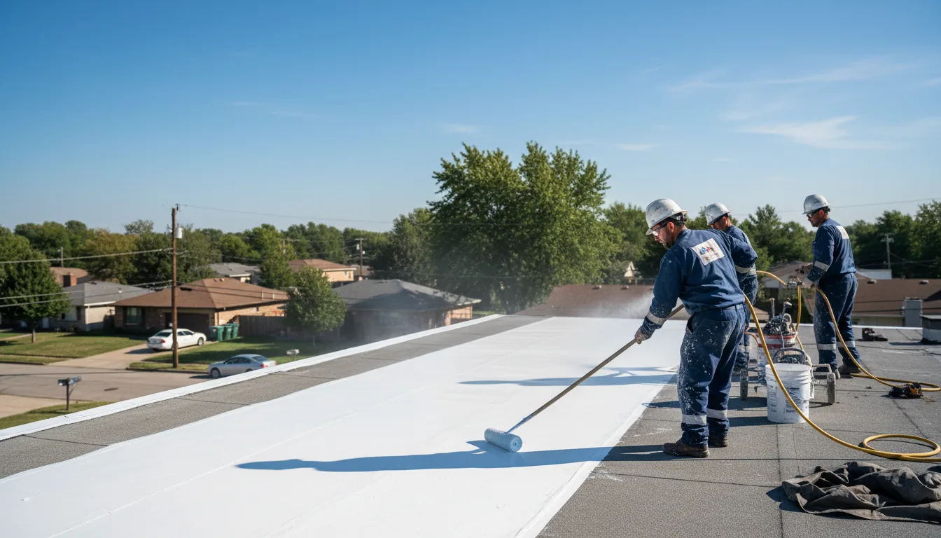 Commercial roof coating in New Melle, MO near me